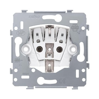 Stikkontakt med sidejording, installationsdybde 28,5 mm, 16 A/250 Vac, plug-in-terminaler