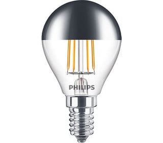 Philips LED Filament Topforspejlet CM P45 35W 827 E14 Klar SRT4