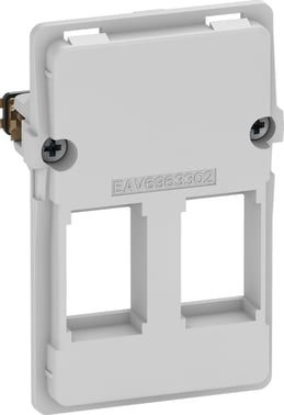 LK FUGA Dataudtag for 2x Keystone RJ45 (small), 1,5 modul, indsats