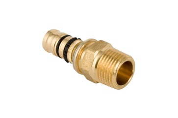 Geberit Mepla overgang med udvendigt gevind d=20 mm R=3/8"