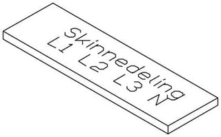 Skilt skinnedeling, L1, L2, L3, N