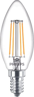 Philips CorePro LED Kerte 4,3W (40W) E14 840 B35 Klar Glas