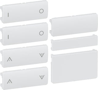 IHC Wireless LK FUGA tangentsæt for 4 SL batteritryk og kombi enheder 1 modul hvid