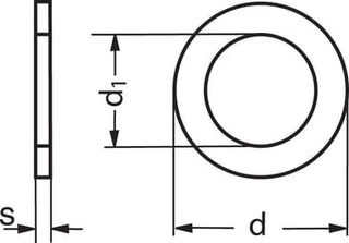 80X100X0,1 DIN 988 ubehandlet passkive