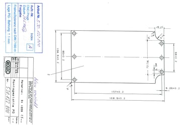 Montageplade PD122