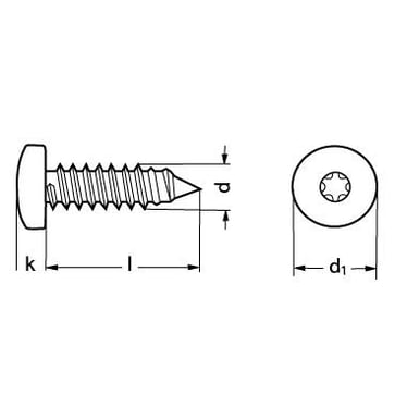 4,2X16 FZB panhoved pladeskrue t-driv