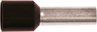 Isoleret terminalrør A6-12ET, 6mm2 L12, Sort