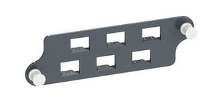 Actassi 19'' Rack patchpanel fiber QuickFix tilbehør montageplade for 6 x LC duplex