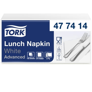 Tork Soft Hvid Frokostserviet 477414