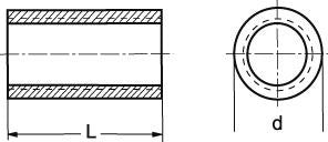 M 20X50 SFA4 rund gevindmuffe