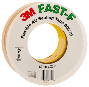 3MTM Tætningstape FAST-F 8067E, 50/50 split liner, 200 mm. X 25 m. 0,25 mm.