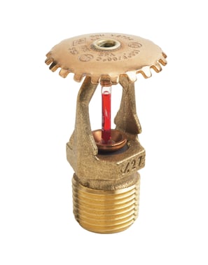 Victaulic FireLock Upright sprinkler V2704 12" BSPT K-80 93°C Quick Response messing 100stk