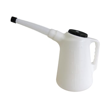 Oliemål pvc med flextud og låg 5 liter