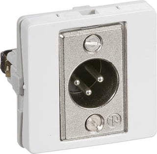 LK FUGA audioudtag XLR 3-pol han, 1 modul, hvid