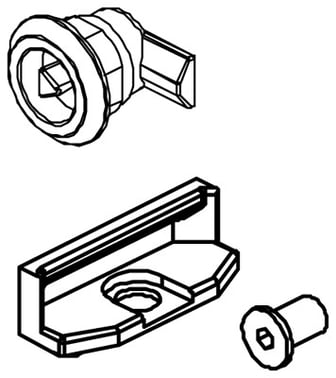 Firkantlås 8MM         0706-0001S