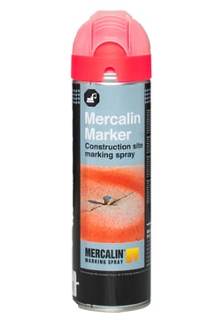 Mercalin Marker fluo 500 ml rød