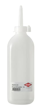 Plastflaske 1,0 ltr m/plasttud