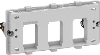 LK FUGA Dataudtag for 3x Keystone RJ45 (large), 2 modul, indsats