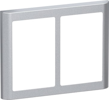 LK FUGA SOFT designramme 2x1,5 modul, stålmetallic