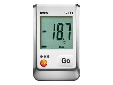 Testo 175-T1, 1 kanals temp datalog,  batteri