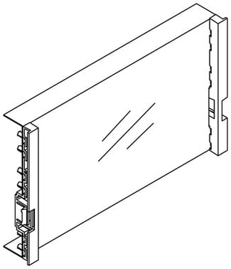 Afdækning plade bred komplet 0602-0200