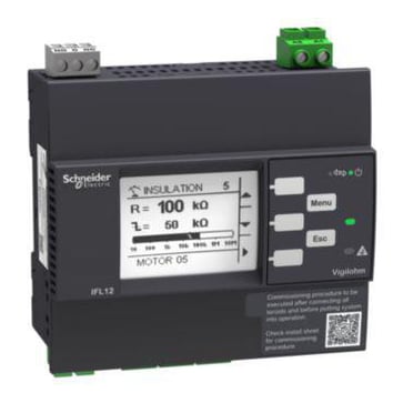 Vigilohm advanced 12 kanalfejllokal med Modbus - 100-440VAC/DC