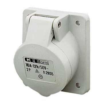 CEE appliance udtag 2 polet 16A 40-50V IP44 2855