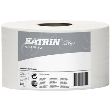 Katrin Plus Gigant Toiletpapir S 2 1 karton=12 ruller