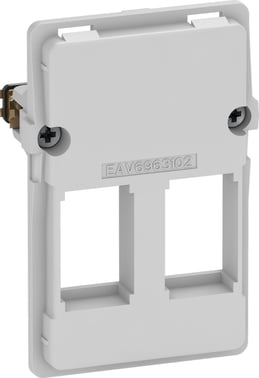 LK FUGA Dataudtag for 2x Keystone RJ45 (large), 1,5 modul, indsats