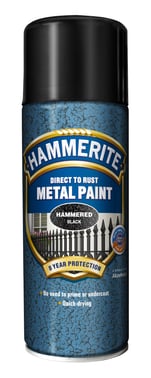 Hammerite Hammer Effekt Sort Spray 400ml