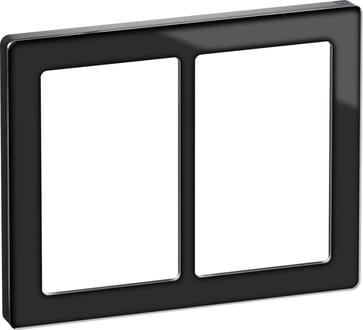 LK FUGA PURE designramme glas 2x1,5 modul, sort