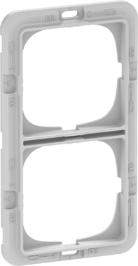 LK FUGA teknisk monteringsramme for SOFT, BASE 63, CHOICE & PURE designrammer 2 modul