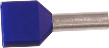 Isoleret TWIN-terminalrør A16-16ET2, 2x16mm2 L16, Blå