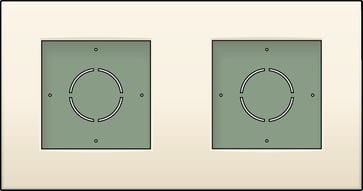 Underlag 2-modul, cream