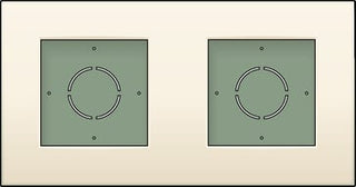 Underlag 2-modul, cream