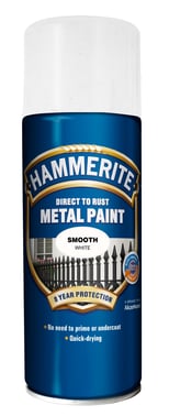 Hammerite Glat Hvid Spray 400ml