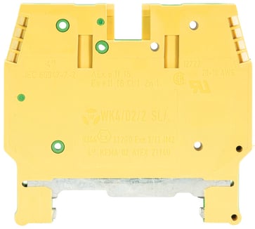 Jordklemme skrue WK 4D2/2SLU/V0 gul/grøn