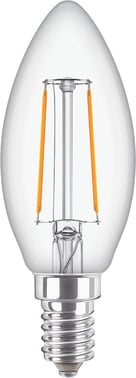 Philips CorePro LED Kerte 2W (25W) E14 B35 827 Klar Glas