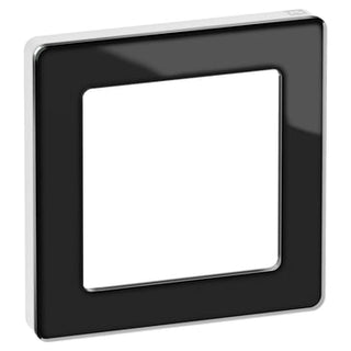 LK FUGA® Design ramme - PURE Glas 2 x 2 modul vandret sort hvid