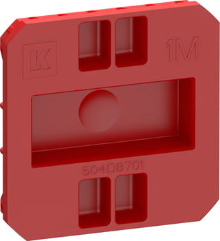 LK FUGA låg for Air indmurings- og indstøbnings- og SLIM forfradåser 1 modul, rød