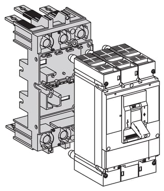 Plug-in base til NSX400-630 3 polet UL