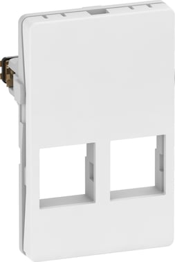 LK FUGA Dataudtag for 2x Systimax RJ45, 1,5 modul, hvid