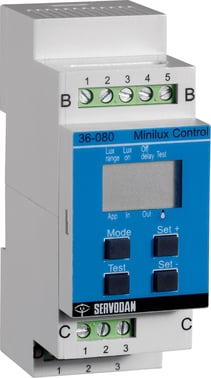 Minilux control 3-30K lux 24VDC