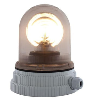 Roterende lampe 24V - Klar, 200R, 24