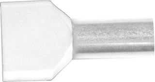 Isoleret TWIN-terminalrør A10-14ETW2, 2x10mm2 L14, Elfenben