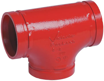 Victaulic FireLock No.002 T-stykke 6" rød