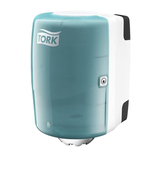 Tork Dispenser Centerfeed M2 Hvid/Turkis