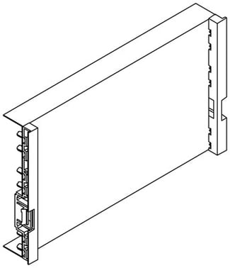 Afdækning plade 2 meter  komplet   0603-0200