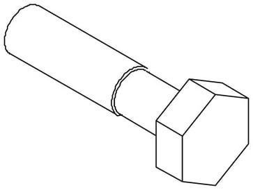 Skrue DIN941 uden skaft 6-kantet