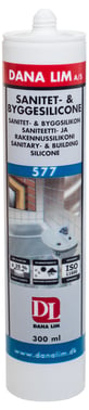 Sanitet & Byggesilicone 577 transperant 300 ml.